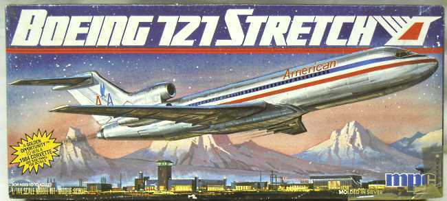 MPC 1/144 Boeing 727-200 Stretch - American Airlines - (Airfix molds), 1-4704 plastic model kit